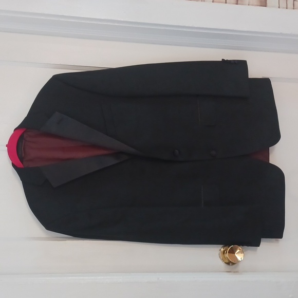 Madison Tuxedo jacket men's size 40 regular black formal jacket - Picture 1 of 7
